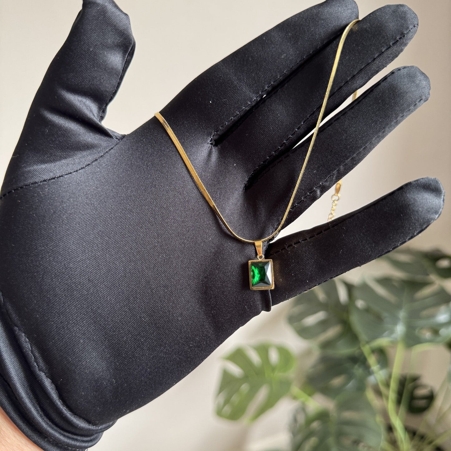 Collier Vert Éclatant