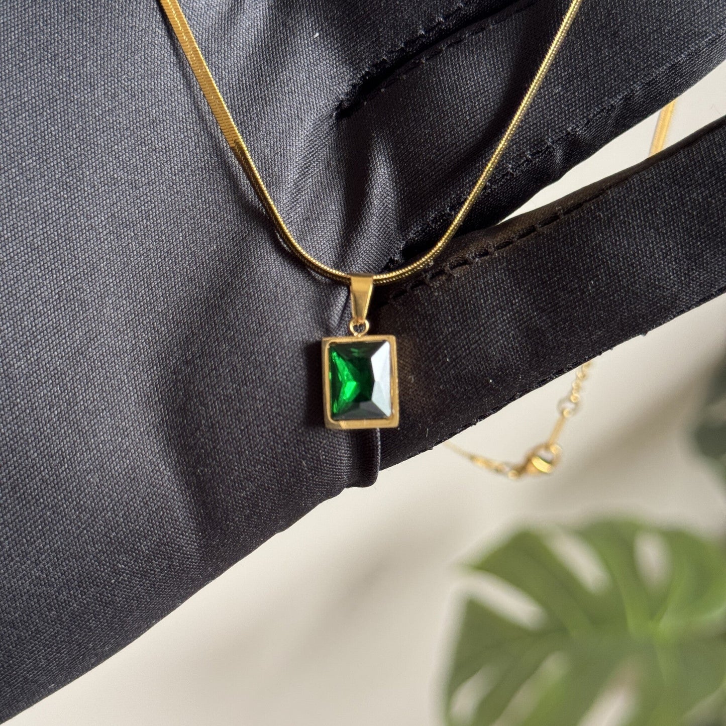 Collier Vert Éclatant