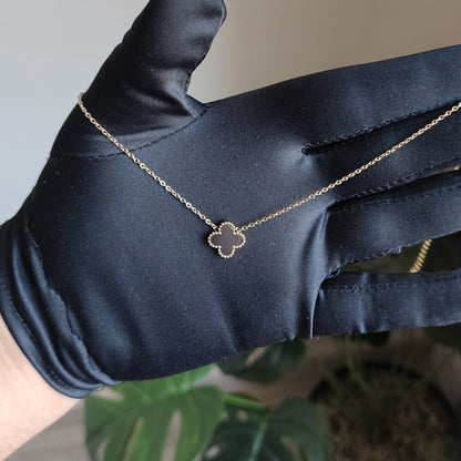 Collier Trèfle Noir