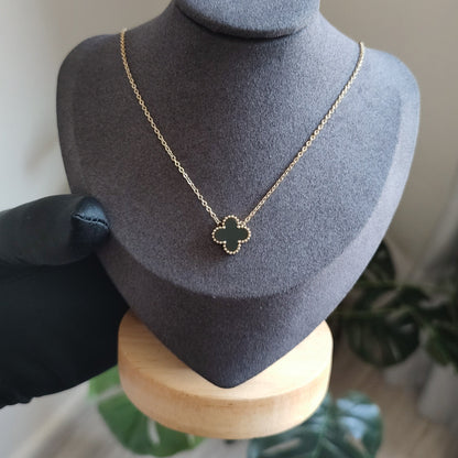 Collier Trèfle Noir