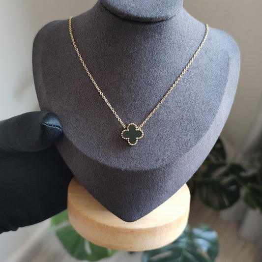 Collier Trèfle Noir