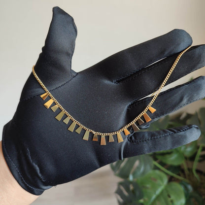 Collier Cascade Dorée - Boutique R Luxuria