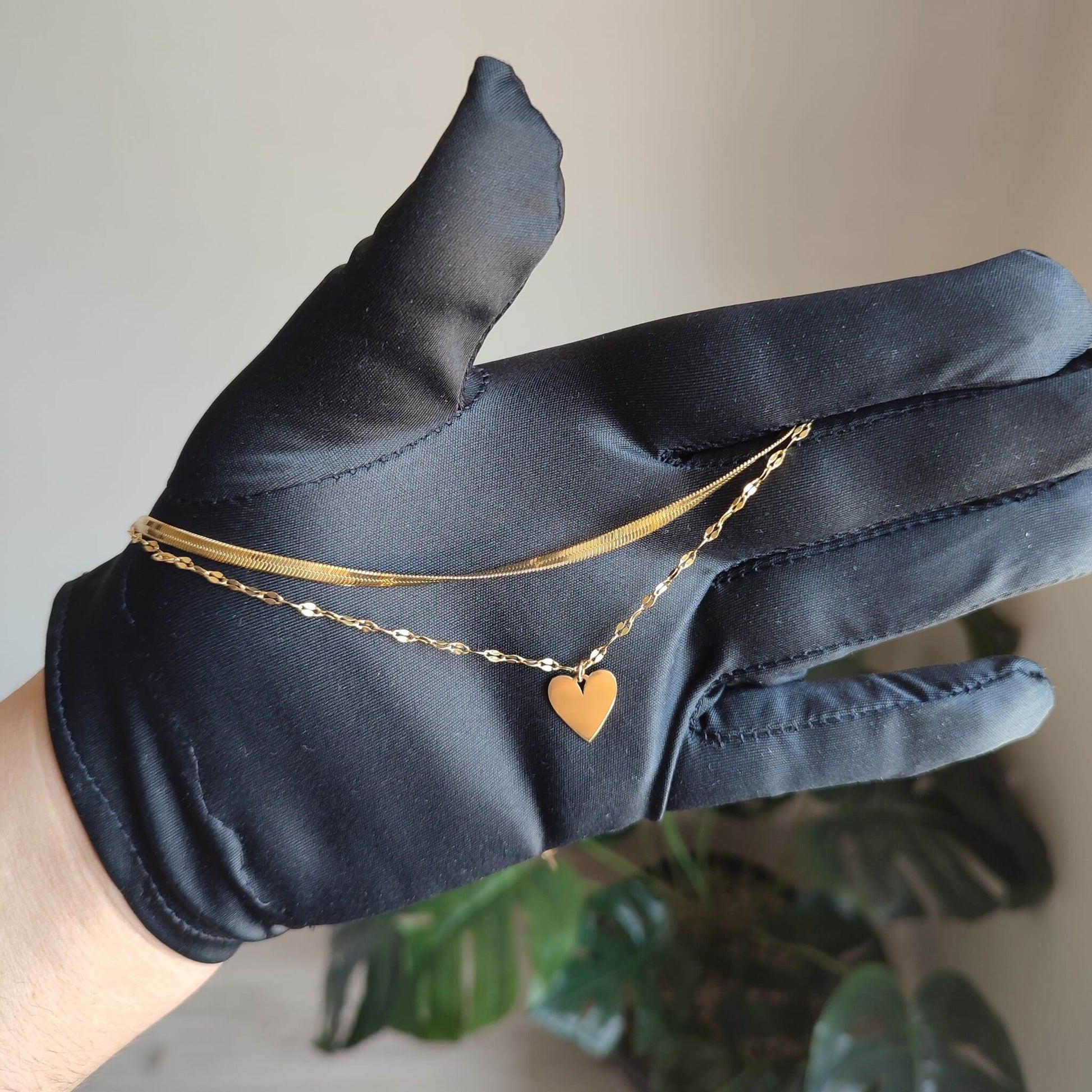Collier Coeur Doré - Boutique R Luxuria