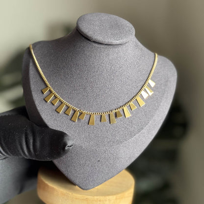 Collier Cascade Dorée - Boutique R Luxuria